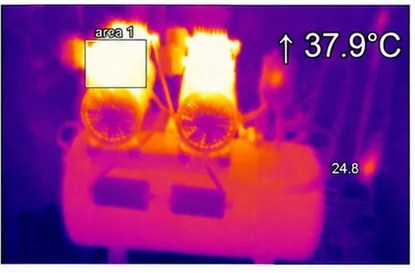 Esempio di analisi della temperatura dell'immagine termica